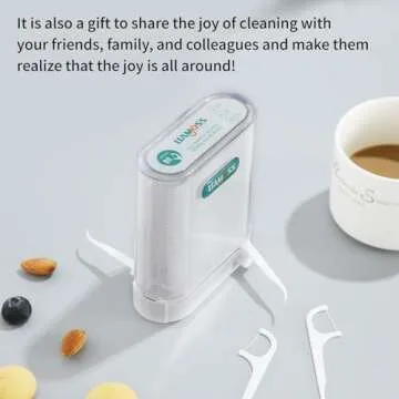 LIAMOSS Dental Floss Picks Dispenser with 308 Flossers