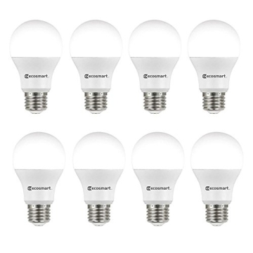 Ecosmart Energy Efficient LED A19 Light Bulbs - 8 Pack
