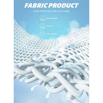 MIZOK Men's Mesh Yoga Capris See Through Fitness Hollow Workout Shorts Red L