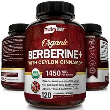 NutriFlair Berberine & Ceylon Cinnamon 1450mg, 120 Caps