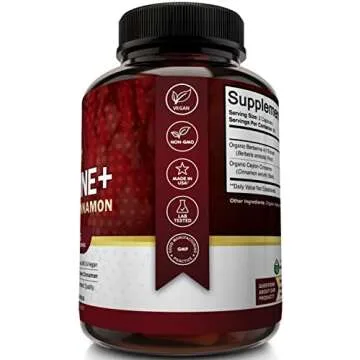 NutriFlair Berberine & Ceylon Cinnamon 1450mg, 120 Caps