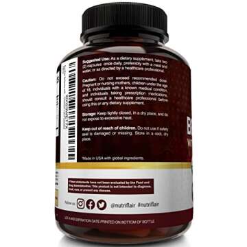 NutriFlair Berberine & Ceylon Cinnamon 1450mg, 120 Caps