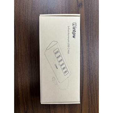 USB C Hub, INTPW 9-in-1 USB C Hub Multiport Adapter with 4K HDMI, PD 100W, USB-C and 2 USB A 3.0 5Gbps, 2 USB A 2.0, SD/TF Card Reader, Aluminum USB C to USB Hub for iPhone 16/15 Series, MacBook, iPad