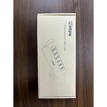 USB C Hub, INTPW 9-in-1 USB C Hub Multiport Adapter with 4K HDMI, PD 100W, USB-C and 2 USB A 3.0 5Gbps, 2 USB A 2.0, SD/TF Card Reader, Aluminum USB C to USB Hub for iPhone 16/15 Series, MacBook, iPad