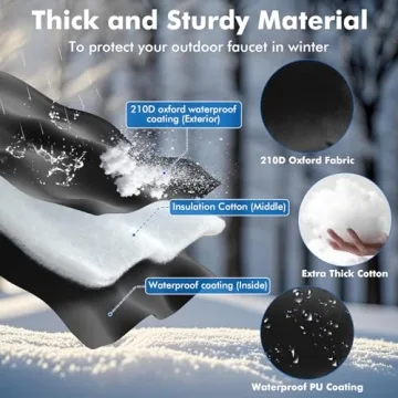 CASAJOY Outdoor Faucet Covers for Winter Freeze Protection