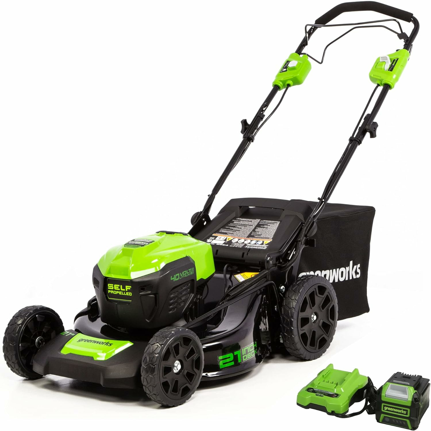 Greenworks 40V 21" Self-Propelled Battery Lawn Mower