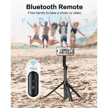 OMOTON Phone Tripod: 64" Extendable & Magnetic Selfie Stick