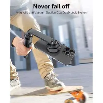 OMOTON Phone Tripod: 64" Extendable & Magnetic Selfie Stick