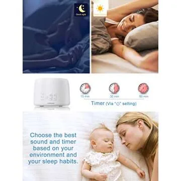 White Noise Machine, Conor High Fidelity Sound Machine for Sleeping, Baby, Office Privacy - with 24 ...