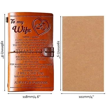 Romantic Leather Journal for Writing & Reflection