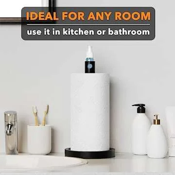 SpaceAid 2-in-1 Paper Towel Holder with Spray Bottle