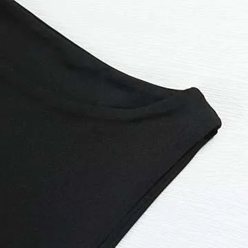 Artfish High Neck Stretchy Fitted Crop Tank Top