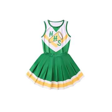 Boomtrader Women ST4 Costume Cheerleader Uniform Cosplay Hawkins High School Outfit Suit Halloween P...