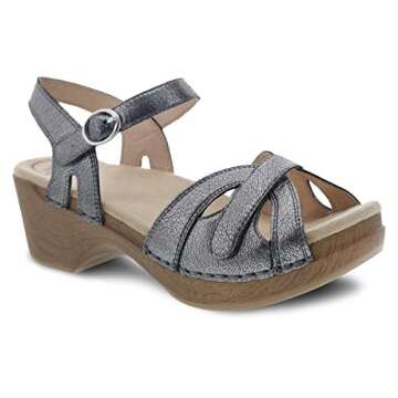 Dansko Women's Season Graphite Sandal 8.5-9 M US