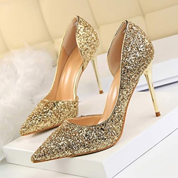 Dress First Women's Elegant Closed Toe Classic Pumps