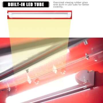 Parts-Diyer 60 Gallon Air Sandblasting Cabinet ，60-125PSI Sand Blaster Cabinet Kit Large Steel Sandblast Cabinet with Sandblaster Gun 4 Ceramic Nozzles for Stain, Rust Removal, Paint