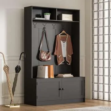 MHOM Stylish Hall Tree with Storage for Entryway