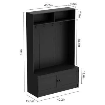 MHOM Stylish Hall Tree with Storage for Entryway