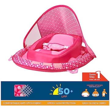 SwimWays Infant Baby Spring Float with Sun Canopy