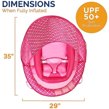 SwimWays Infant Baby Spring Float with Sun Canopy