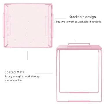 Svartur Pink Locker Shelf Kit with Mirror & Cup Accessories