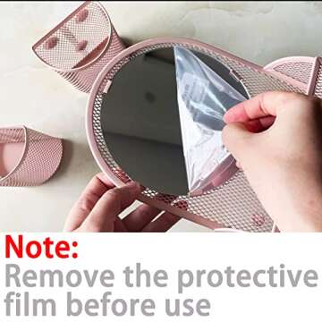 Svartur Pink Locker Shelf Kit with Mirror & Cup Accessories