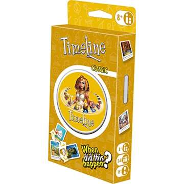 Timeline Classic Card Game - Test Your Knowledge Across Various Historical Themes! Fun Educational T...