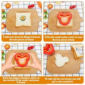 30 PCS Sandwich Shape Cutters for Fun Kids Lunches
