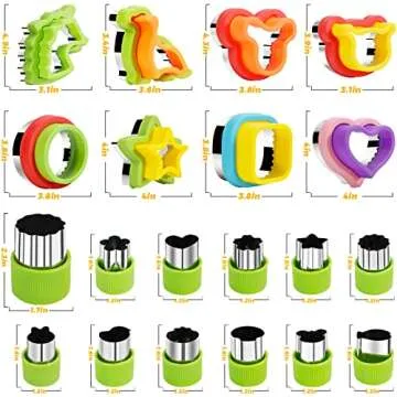 30 PCS Sandwich Shape Cutters for Fun Kids Lunches