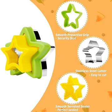 30 PCS Sandwich Shape Cutters for Fun Kids Lunches