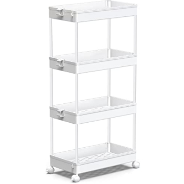 SPACEKEEPER Rolling Storage Cart for Home and Office