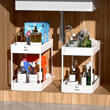 SPACEKEEPER Rolling Storage Cart for Home and Office