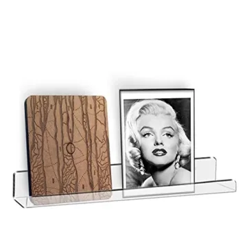 Cerpourt 8-Pack Clear Vinyl Record Display Shelf for Music Lovers