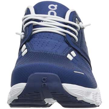 On Women's Cloud 5 Sneakers - Lightweight Comfort in Denim/White - Size 8.5