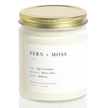 Brooklyn Fern & Moss Candle - Luxury Vegan Soy 50 Hour Burn