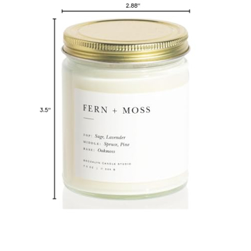 Brooklyn Fern & Moss Candle - Luxury Vegan Soy 50 Hour Burn