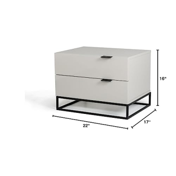 Limari Home Latoya Collection Modern Nightstand | Stylish & Functional