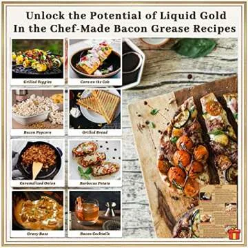 Ayerphalo Bacon Grease Container with Strainer - 46OZ Large Capacity, With Silicone Wooden Spatula, Enamel Bacon Grease Keeper for Bacon Drippings, Farmhouse Red Kitchen Decor, Dishwasher Safe