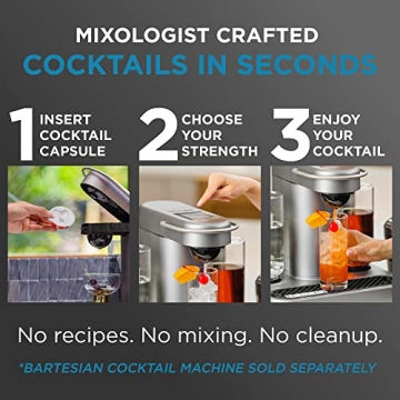 Bartesian 24-Pack Vodka Mixer Capsules for Easy Cocktails