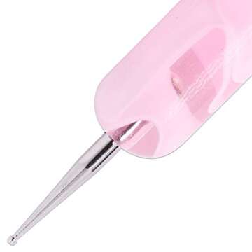 Ivy L Dual-End Nail Art Brush with Dotting Tool - Size #18