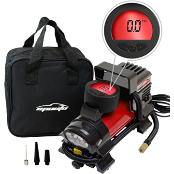 epauto 12V DC Portable Air Compressor Pump, Digital Tire Inflator