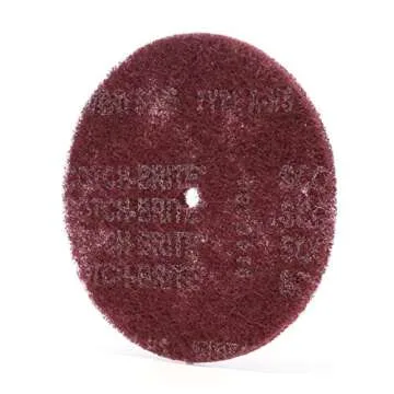Cubitron Scotch-Brite High Strength Disc - Very Fine Grit Aluminum Oxide - For Deburring and Cleaning Metal - Satin Finishing Disc - Stackable - 8" x 1/2" - 10 per inner, Pack of 20