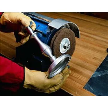 Cubitron Scotch-Brite High Strength Disc - Very Fine Grit Aluminum Oxide - For Deburring and Cleaning Metal - Satin Finishing Disc - Stackable - 8" x 1/2" - 10 per inner, Pack of 20