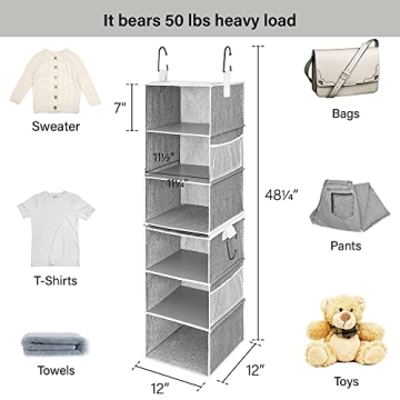 StorageWorks 6-Shelf Organizer for Customized Closet Storage