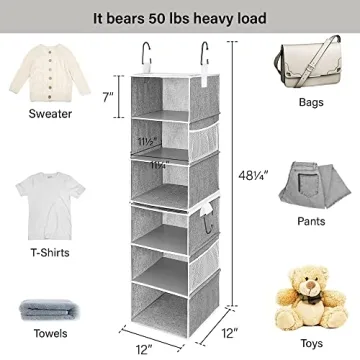 StorageWorks 6-Shelf Organizer for Customized Closet Storage