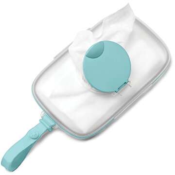Skip Hop On-The-Go Wipes Dispenser, Grab & Go, Teal