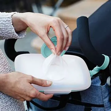 Skip Hop On-The-Go Wipes Dispenser, Grab & Go, Teal