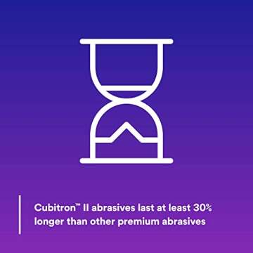 3M Cubitron II Hookit Clean Sanding Abrasive Disc 31374, 6 in, 180+ Grade, Pack of 50 Discs, Virtually Dust-Free, High Performance, Long Lasting, Multi-Hole Pattern, Feather Edging, Stock Removal