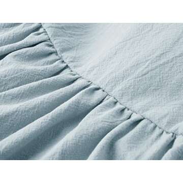 Dutebare Toddler Baby Girls Dress Cotton Linen Ruffle Sleeveless Halter Kids Casual Beach Dresses Light Blue 100