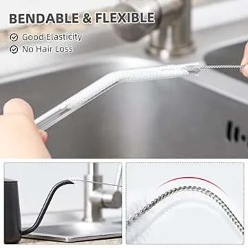 9-Piece Straw Cleaner Brush Kit for Stanley - (3-Size) Extra Long Pipe Cleaners, Straw Cleaning Brush for Tumbler, Sippy Cup, Bottle and Tube